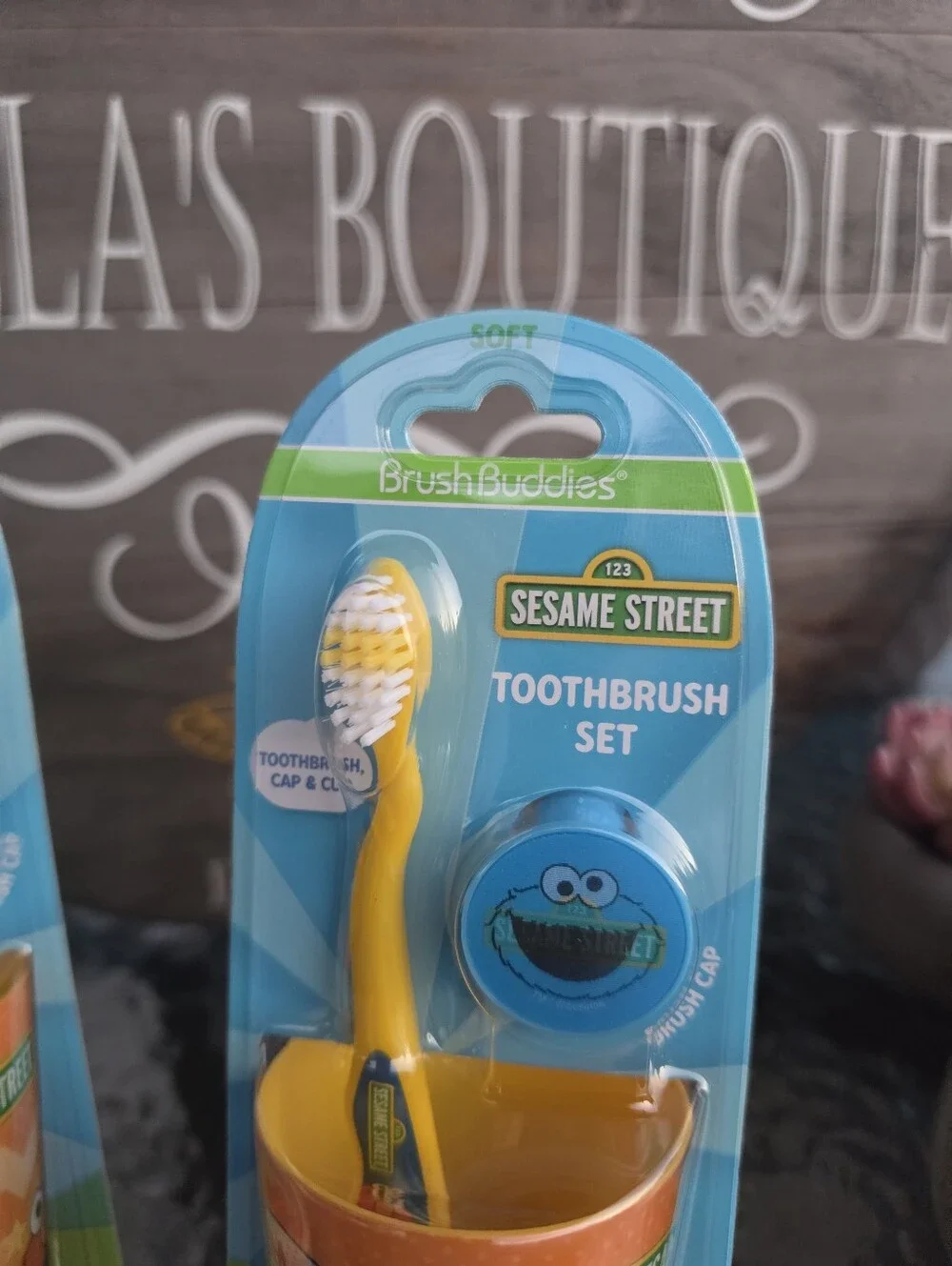 2 Sesame Street Kids Toothbrush Set